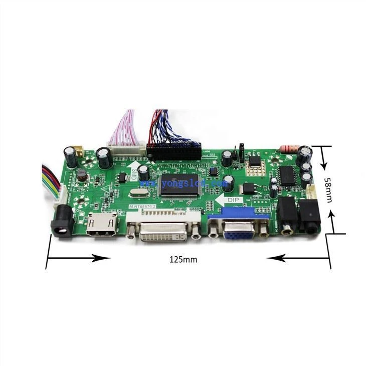 1920x1080 FHD Screen Lcd Display Portable Monitor Driver Control Board